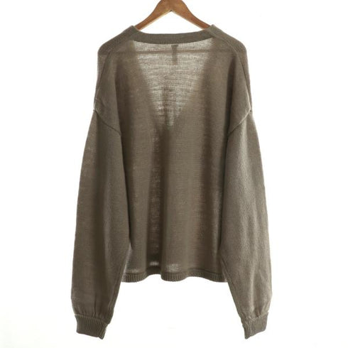 【MODISH GAZE】モヘアライク オーバーサイズ ニット カーディガン ボレロ