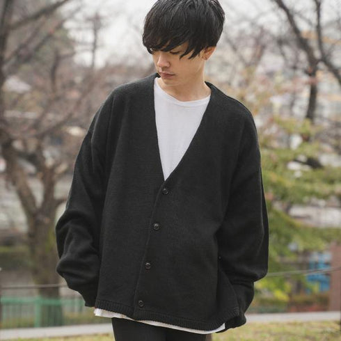【MODISH GAZE】モヘアライク オーバーサイズ ニット カーディガン ボレロ