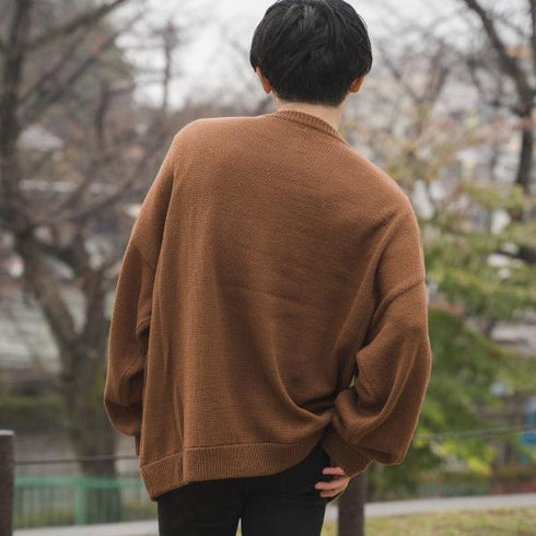 【MODISH GAZE】モヘアライク オーバーサイズ ニット カーディガン ボレロ