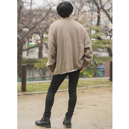 【MODISH GAZE】モヘアライク オーバーサイズ ニット カーディガン ボレロ