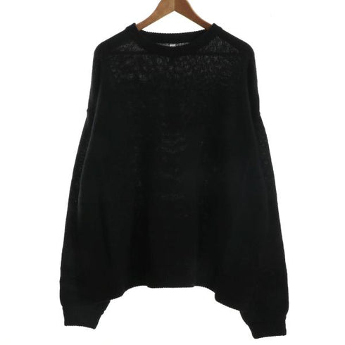 【MODISH GAZE】モヘアタッチアクリル オーバーサイズ クルーニット