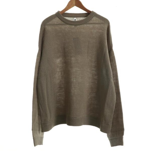 【MODISH GAZE】モヘアタッチアクリル オーバーサイズ クルーニット