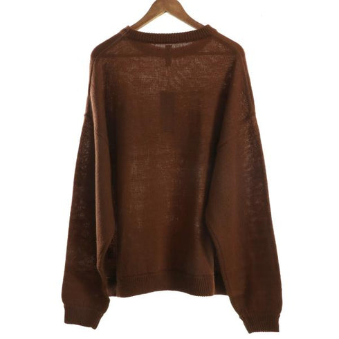 【MODISH GAZE】モヘアタッチアクリル オーバーサイズ クルーニット