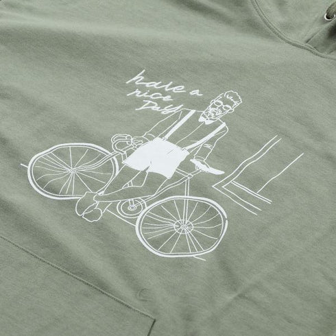 【MODISH GAZE】T/Cポンチ ゆる線画プリント プルパーカー