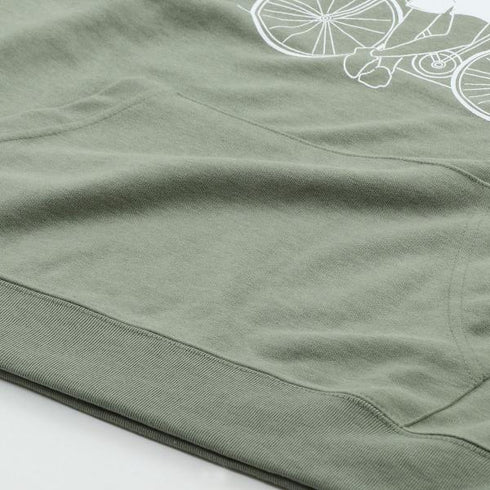 【MODISH GAZE】T/Cポンチ ゆる線画プリント プルパーカー