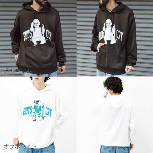 【MODISH GAZE】裏毛 長袖 BIG プルパーカー BABY