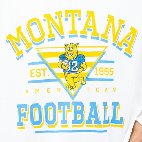 【MODISH GAZE】裏毛 クルーネック 長袖 BIG スウェット カレッジ マスコット