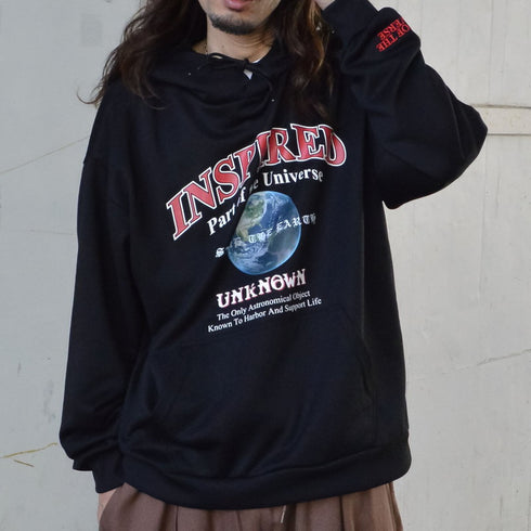 【MODISH GAZE】裏毛 長袖 BIG プルパーカー EARTH