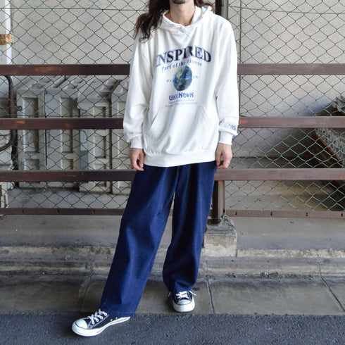 【MODISH GAZE】裏毛 長袖 BIG プルパーカー EARTH