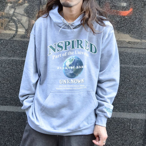 【MODISH GAZE】裏毛 長袖 BIG プルパーカー EARTH