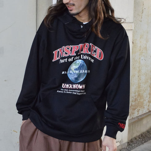 【MODISH GAZE】裏毛 長袖 BIG プルパーカー EARTH