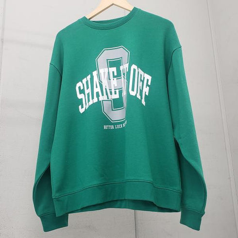 【MODISH GAZE】裏毛 クルーネック 長袖 スウェット カレッジS