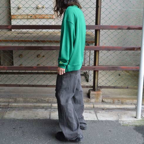 【MODISH GAZE】裏毛 クルーネック 長袖 スウェット Rising