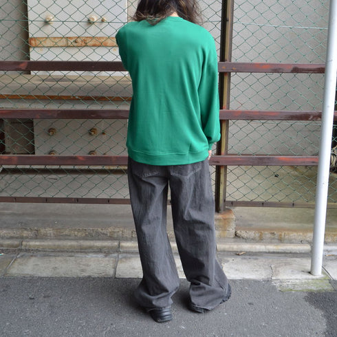 【MODISH GAZE】裏毛 クルーネック 長袖 スウェット Rising