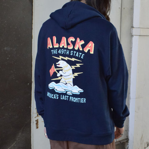 【MODISH GAZE】裏毛 長袖 プルパーカー アラスカ