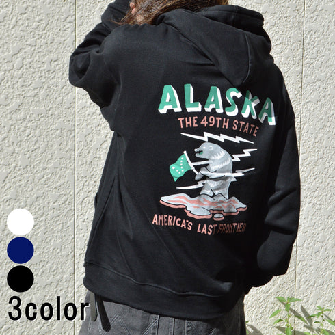 【MODISH GAZE】裏毛 長袖 プルパーカー アラスカ