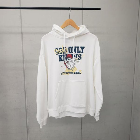 【MODISH GAZE】裏毛 長袖 プルパーカー 天使