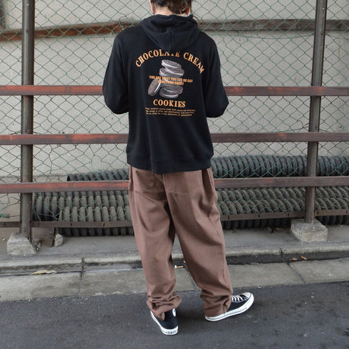 【MODISH GAZE】裏毛 長袖 プルパーカー クッキー