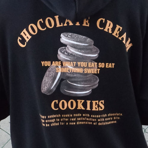 【MODISH GAZE】裏毛 長袖 プルパーカー クッキー