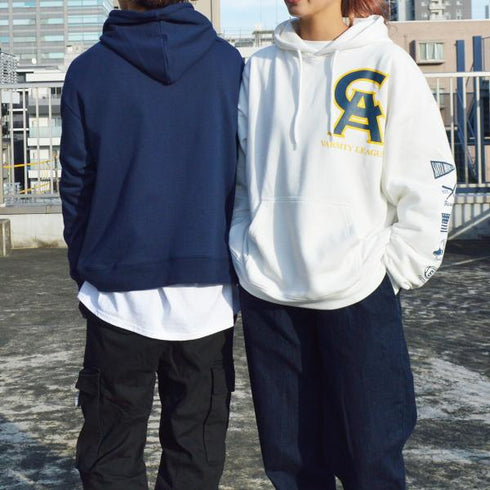 【MODISH GAZE】裏毛 長袖 プルパーカー ビッグロゴ