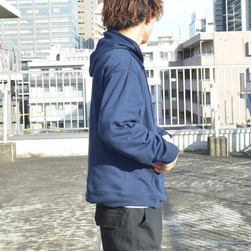 【MODISH GAZE】裏毛 長袖 プルパーカー ビッグロゴ