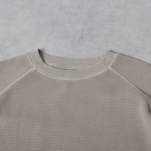 ピグメントワッフルラグランロンT