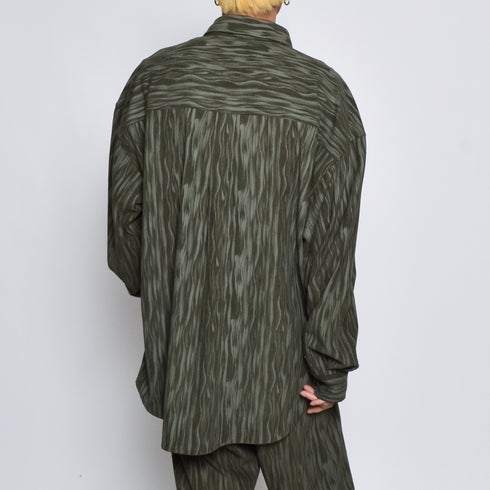 ムラプリントコーデュロイシャツ