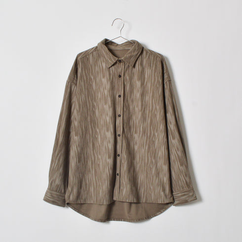 ムラプリントコーデュロイシャツ