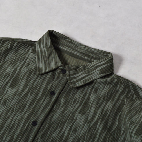 ムラプリントコーデュロイシャツ