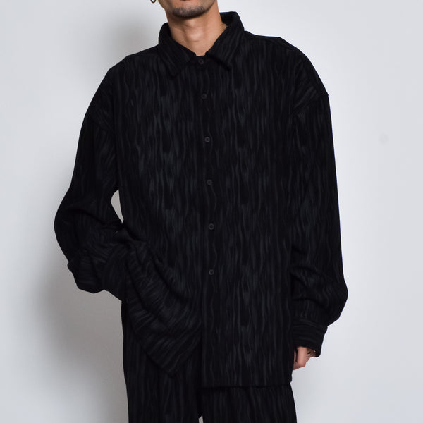 ムラプリントコーデュロイシャツ