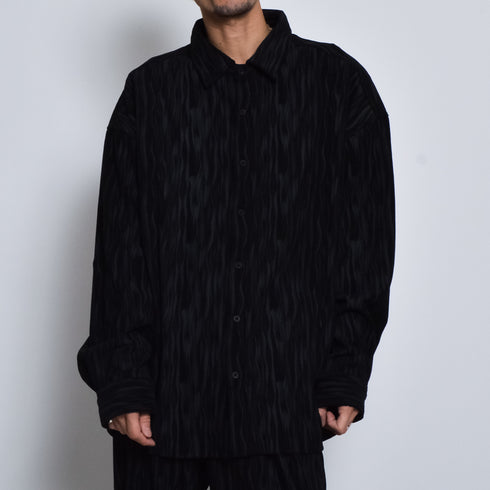 ムラプリントコーデュロイシャツ