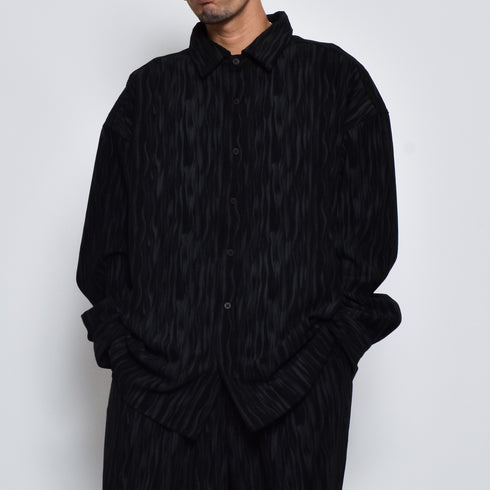 ムラプリントコーデュロイシャツ