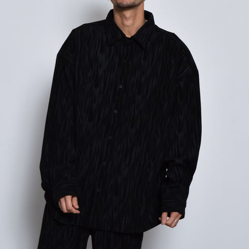 ムラプリントコーデュロイシャツ