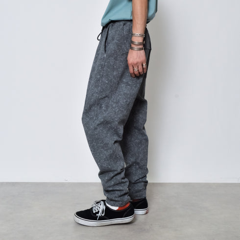 プリント裏毛イージースウェットタックパンツ