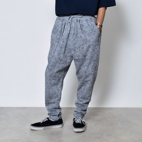 プリント裏毛イージースウェットタックパンツ