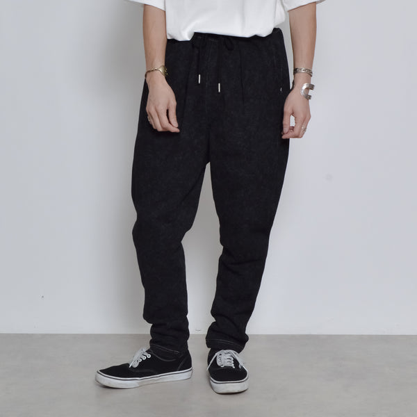 プリント裏毛イージースウェットタックパンツ