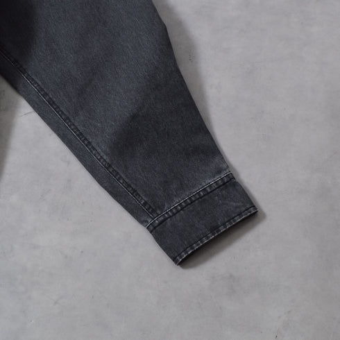 スノーウォッシュヴィンテージ風コットンシャツ