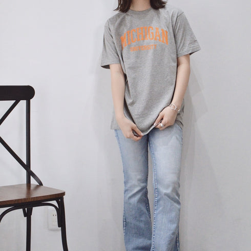 【spiritoso】MICHIGAN カレッジTシャツ