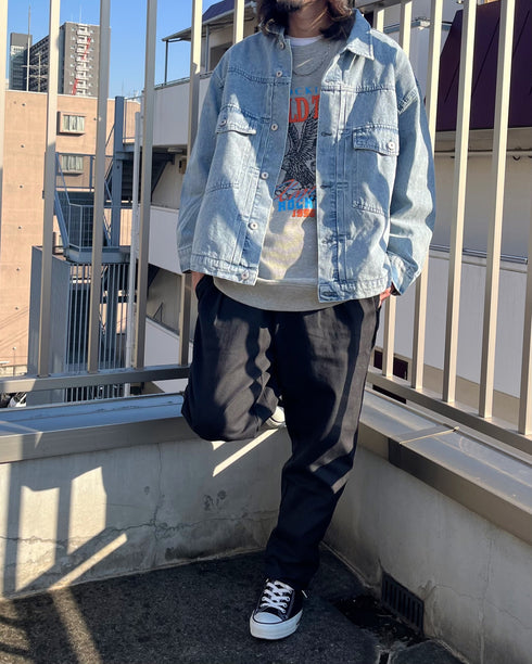 【MODISH GAZE】WORLD TOUR バンド風デザイン裏毛スウェット