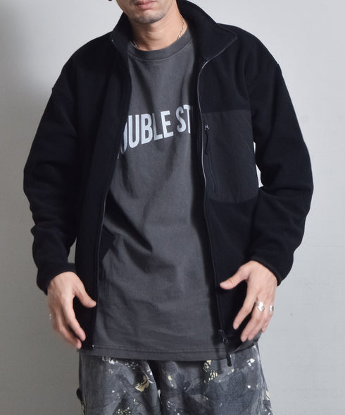 【DOUBLESTEAL】ネーム付きフリースフルジップスタンドジャケット