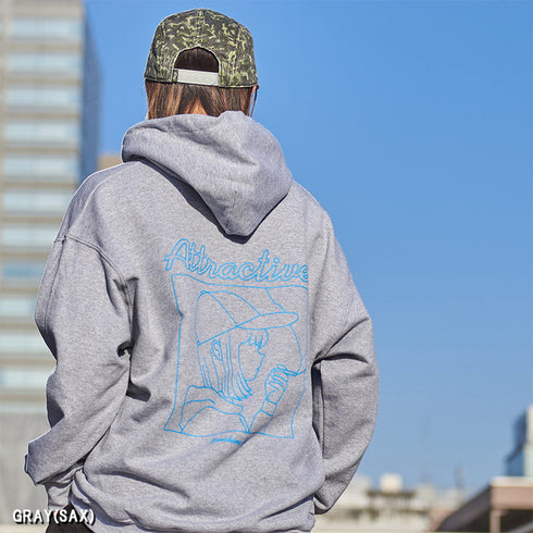 【MODISH GAZE】スモーキングガール裏起毛フーディー