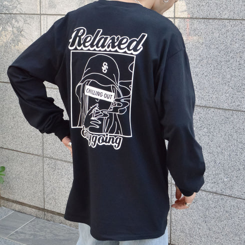 【MODISH GAZE】スモーキングガール Relaxed ロンT