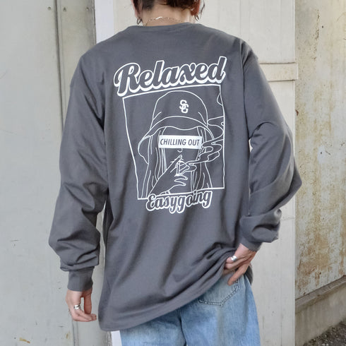 【MODISH GAZE】スモーキングガール Relaxed ロンT