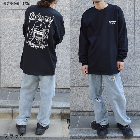 【MODISH GAZE】スモーキングガール Relaxed ロンT