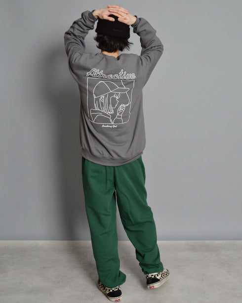 【MODISH GAZE】スモーキングガール 裏毛スウェットパンツ