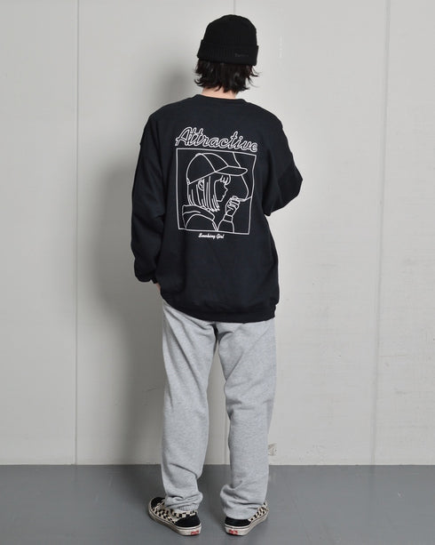 【MODISH GAZE】スモーキングガール 裏毛スウェットパンツ