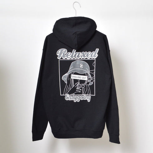 【MODISH GAZE】スモーキングガール裏起毛フーディー