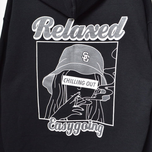 【MODISH GAZE】スモーキングガール裏起毛フーディー