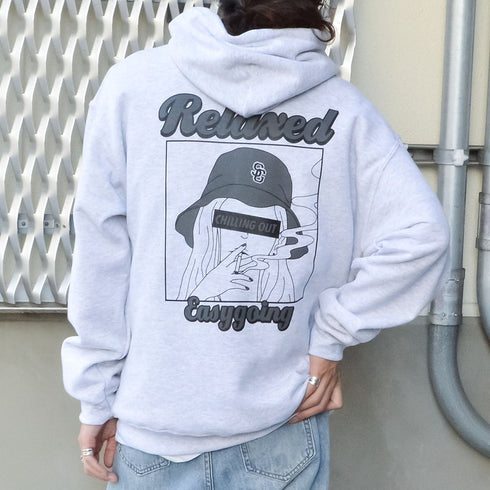 【MODISH GAZE】スモーキングガール裏起毛フーディー