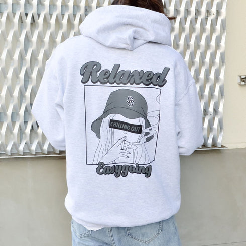 【MODISH GAZE】スモーキングガール裏起毛フーディー